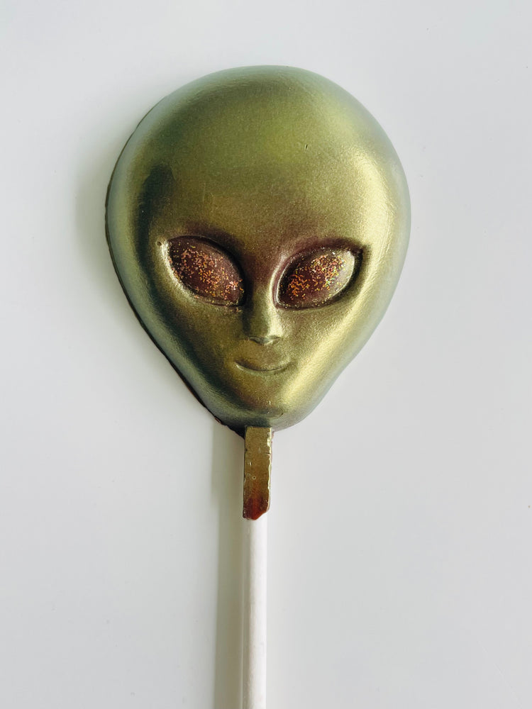 Chocolate Alien Lollipop