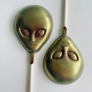 Chocolate Alien Lollipop