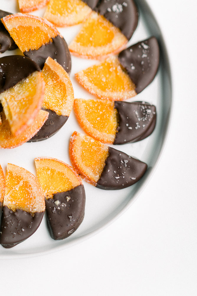 
            
                Load image into Gallery viewer, Dark Chocolate Dipped Candied Oranges {Preorder recommended}
            
        